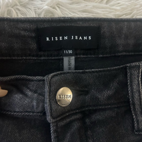 Risen Fringe Pocket High-Rise Flare Jeans - Picture 4 of 5